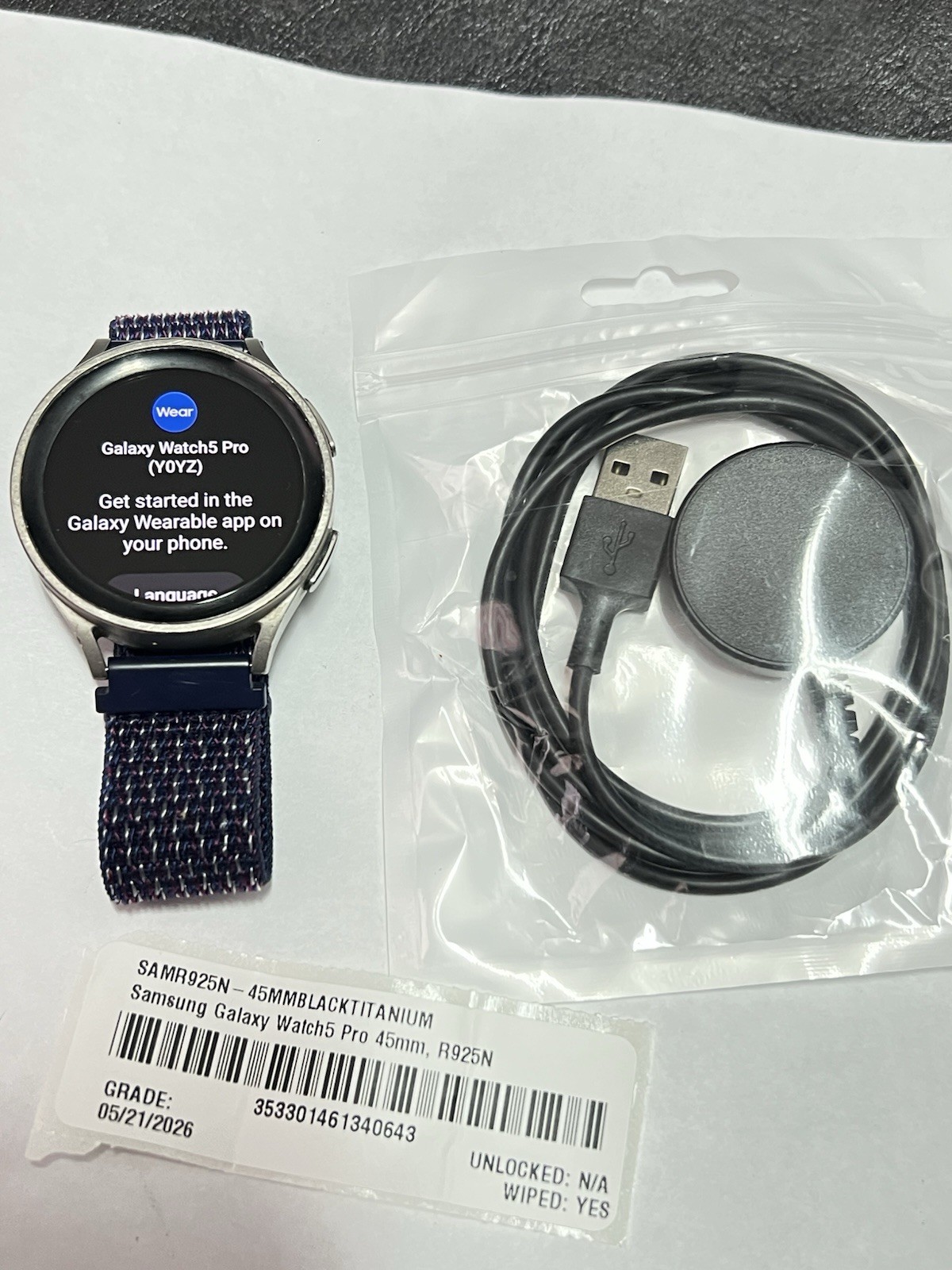 Samsung Galaxy Watch5 Pro SM-R925N 45mm Titanium Case GPS-LTE