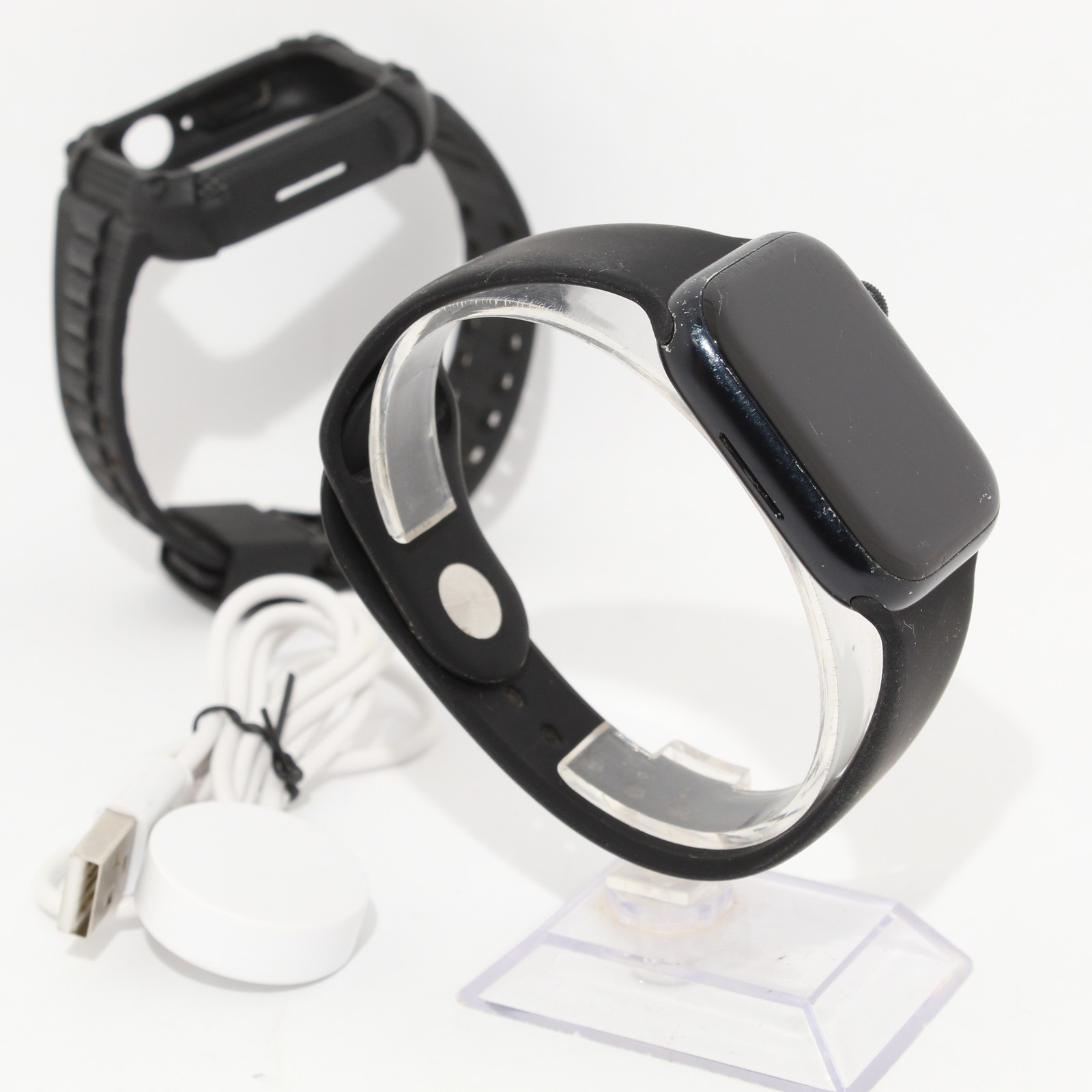 Apple Watch Series 8 GPS + Cellular Unlocked 45mm Aluminum Case Midnight BUNDLE