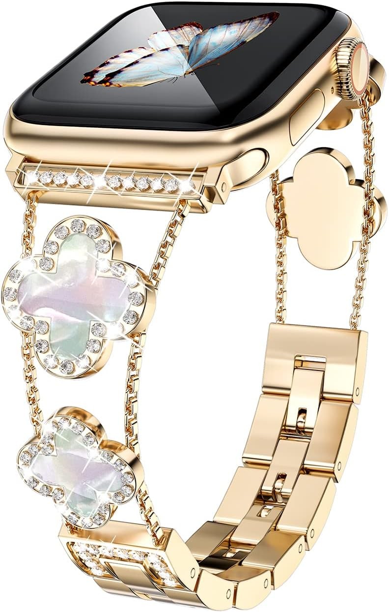 Diamond Metal Strap Compatible with Apple Watch Series 11/10/9 38mm-49mm