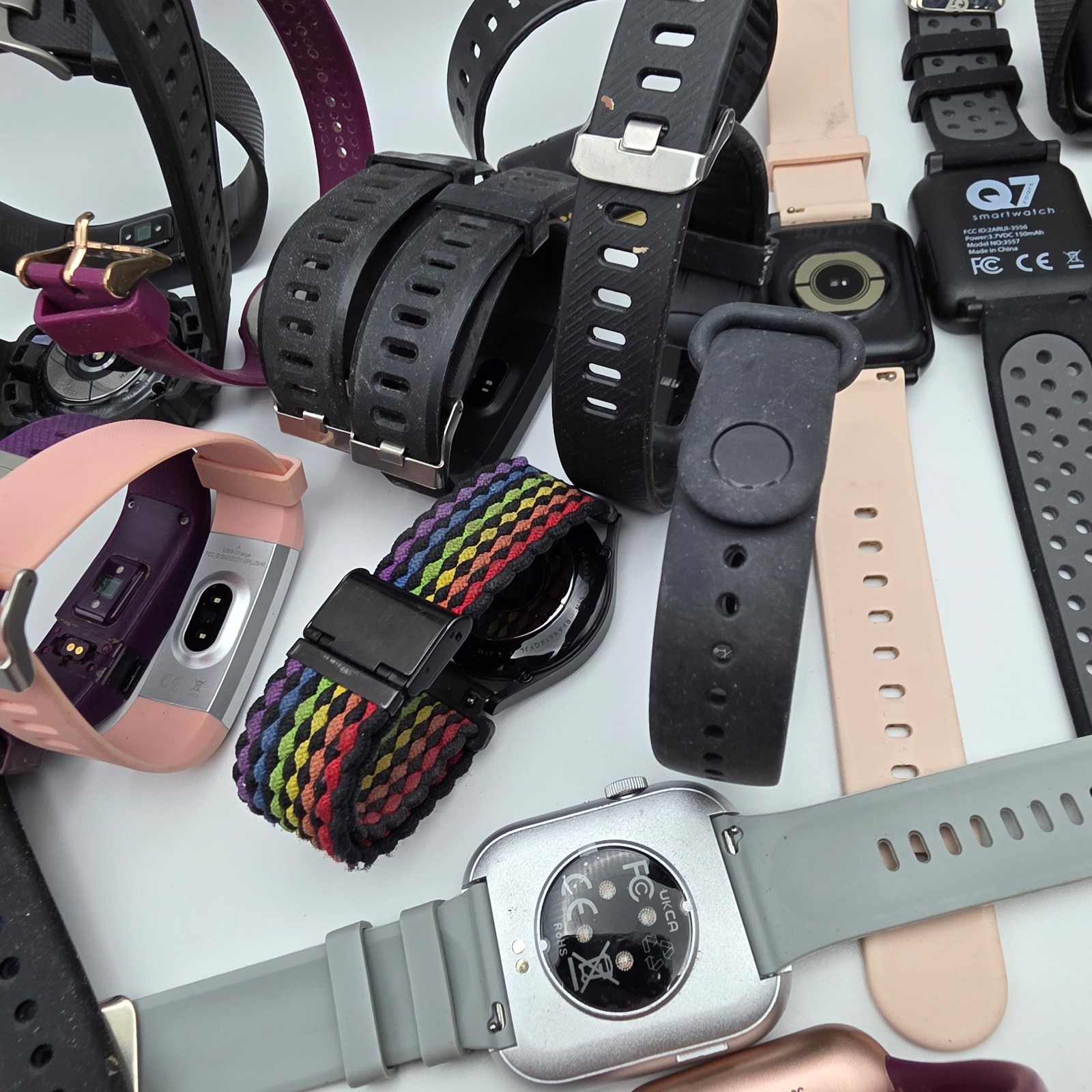 Smart Watch Lot Parts Repair Untested Fitness Tracker 2 lb Mixed Models