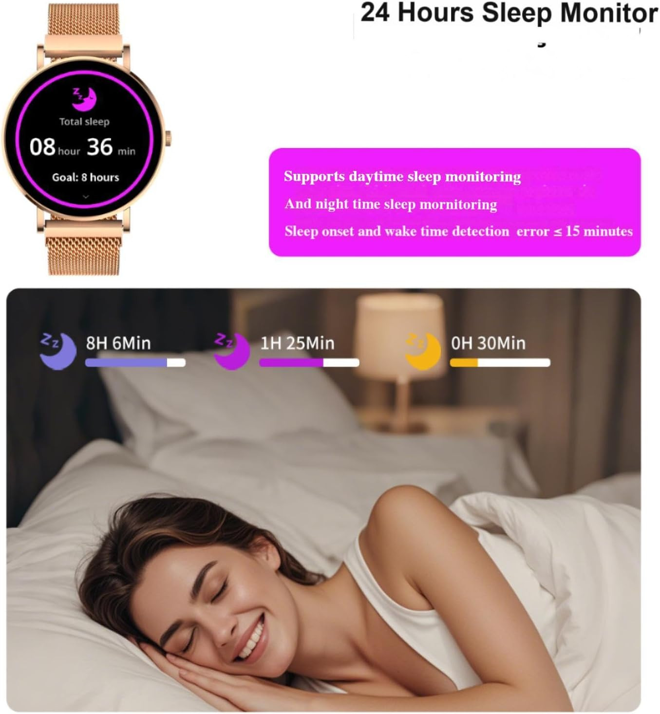 Smart Watch for Women 1.32″ Fitness Tracker Watch 7.7Mm Ultra Thin Design Answer