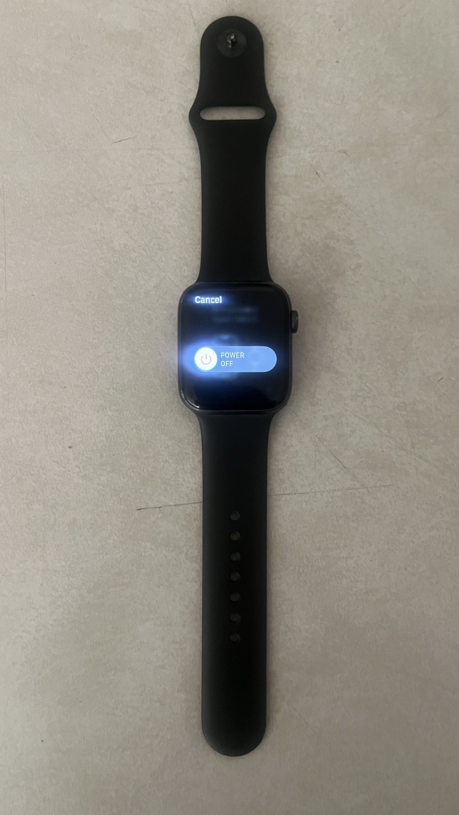 Apple Black Silicone Band Aluminum Case Smartwatch Compatible with iOS – Apple