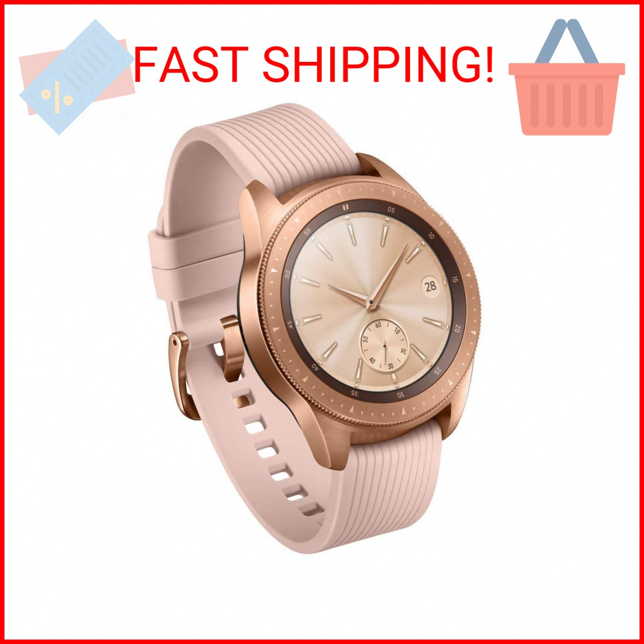 Samsung Galaxy Watch (42mm) Smartwatch (Bluetooth) Android/iOS Compatible, SM-R8