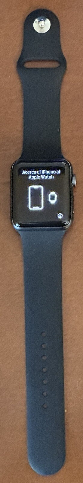 Apple Series 3 42mm Smartwatch – Space Gray Aluminum Case/Aftermarket Black Band