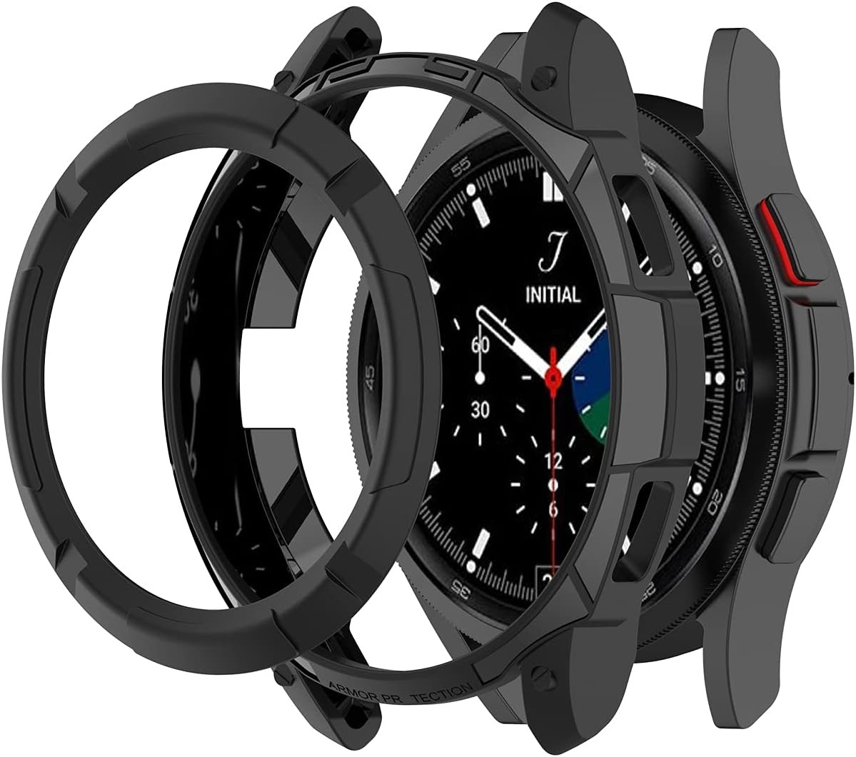 Case Compatible with Samsung Galaxy Watch 4 Classic 42mm 46mm Case Frame