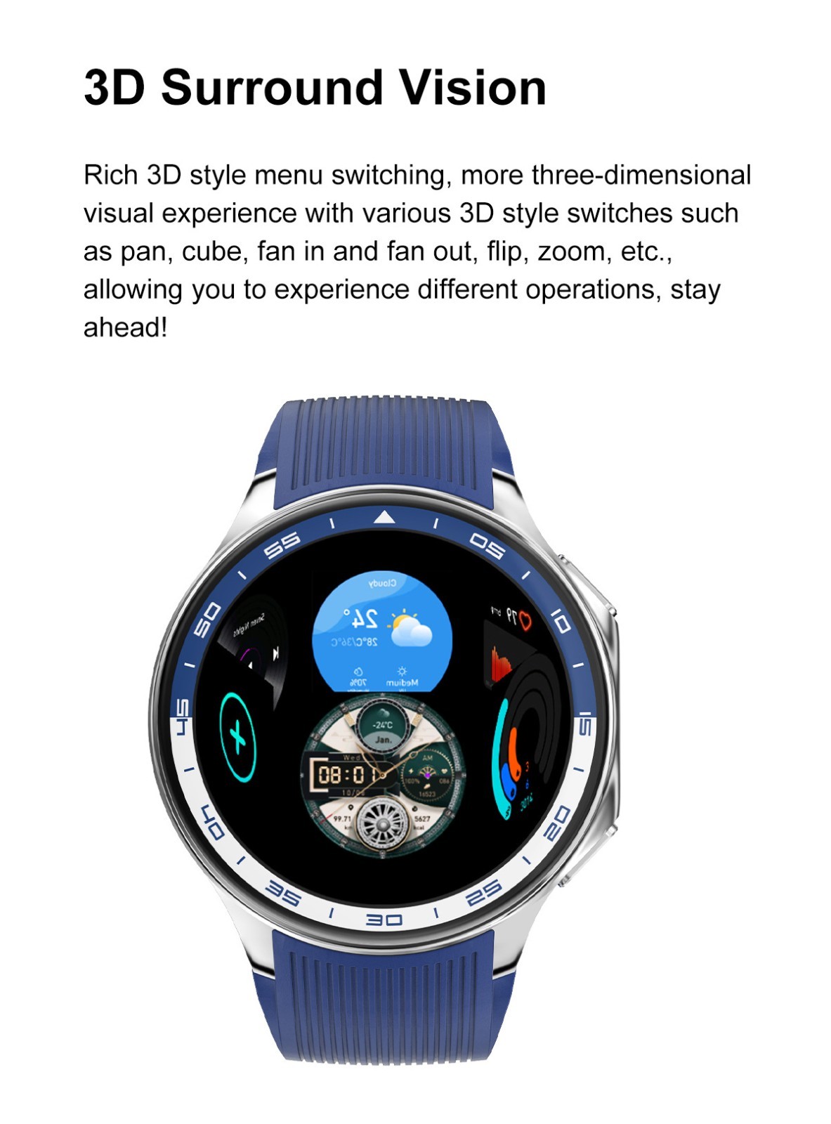 DT Watch X Smart Watch 10 Days Battery AMOLED BT Call TWS WearPro iOS Android