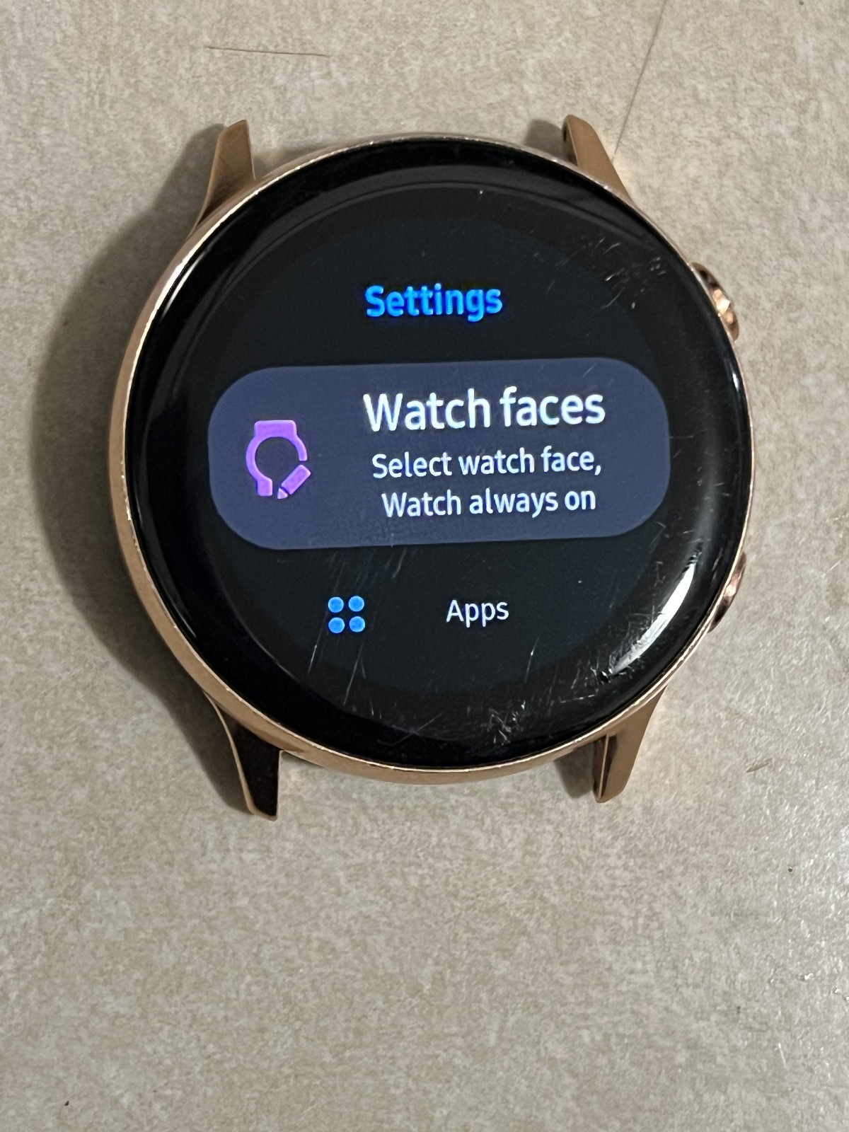 Samsung SM-R500NZDCXAR Galaxy Active 40mm Rose Gold – No Bands – GOOD