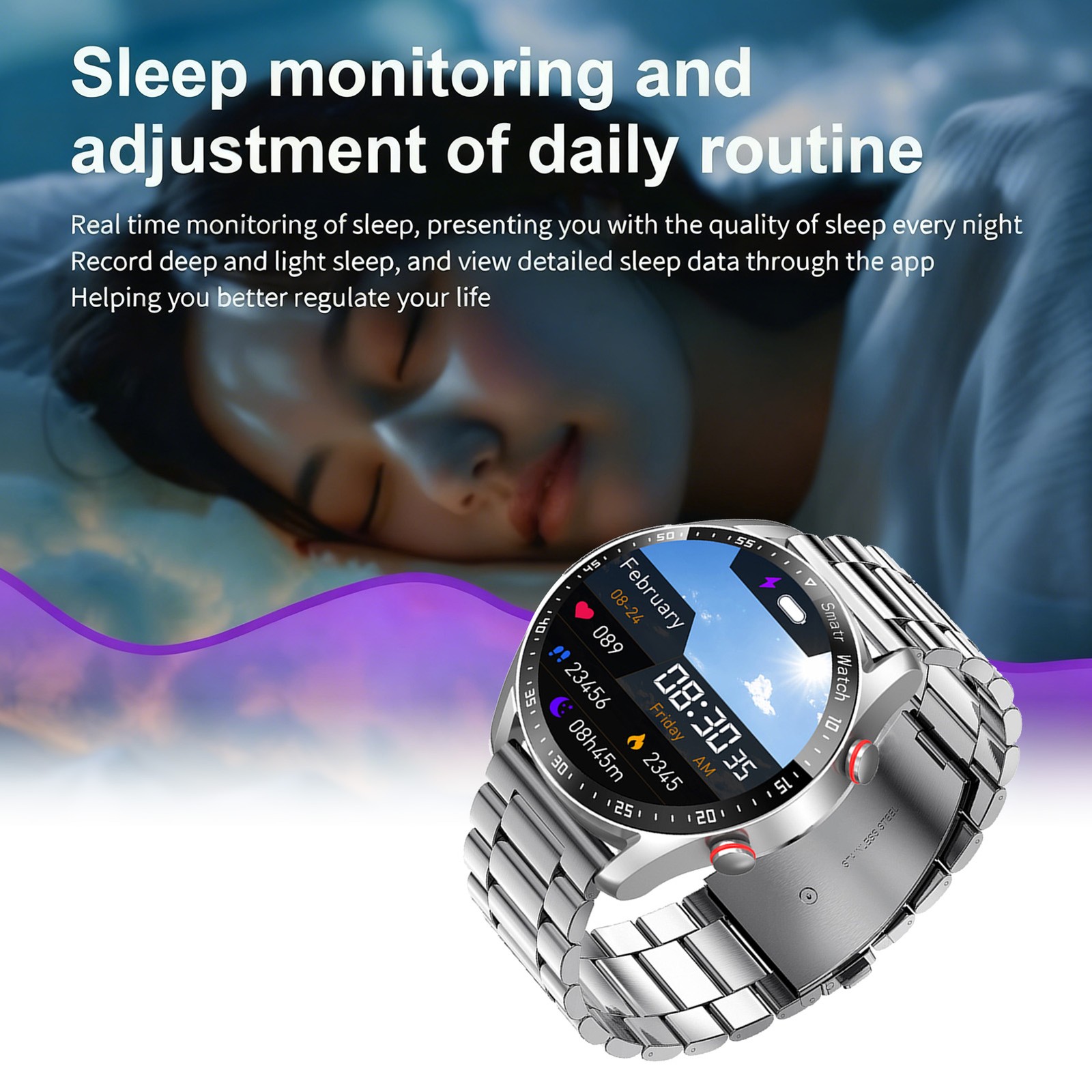 Smart Sport Watch With 1.52-inch HD Screen For BT Calling PCZB