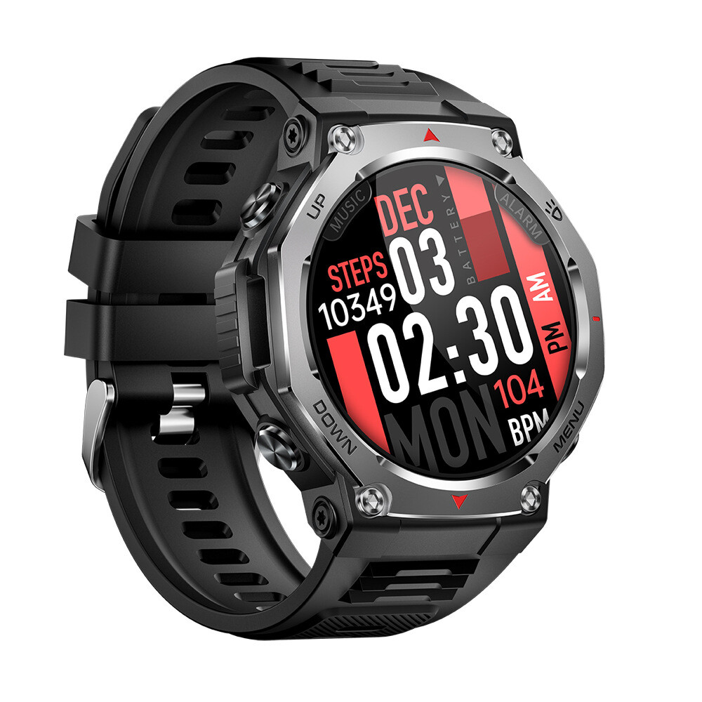 Military Smart Watch For Men’s(Call Receive/Dial)Rugged Tactical Fitness Tracker