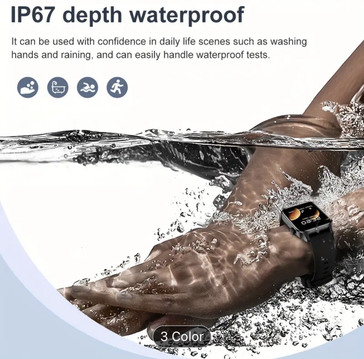 Smartwatch W Call Function, Touchscreen , Fitness And Activity Tracker.