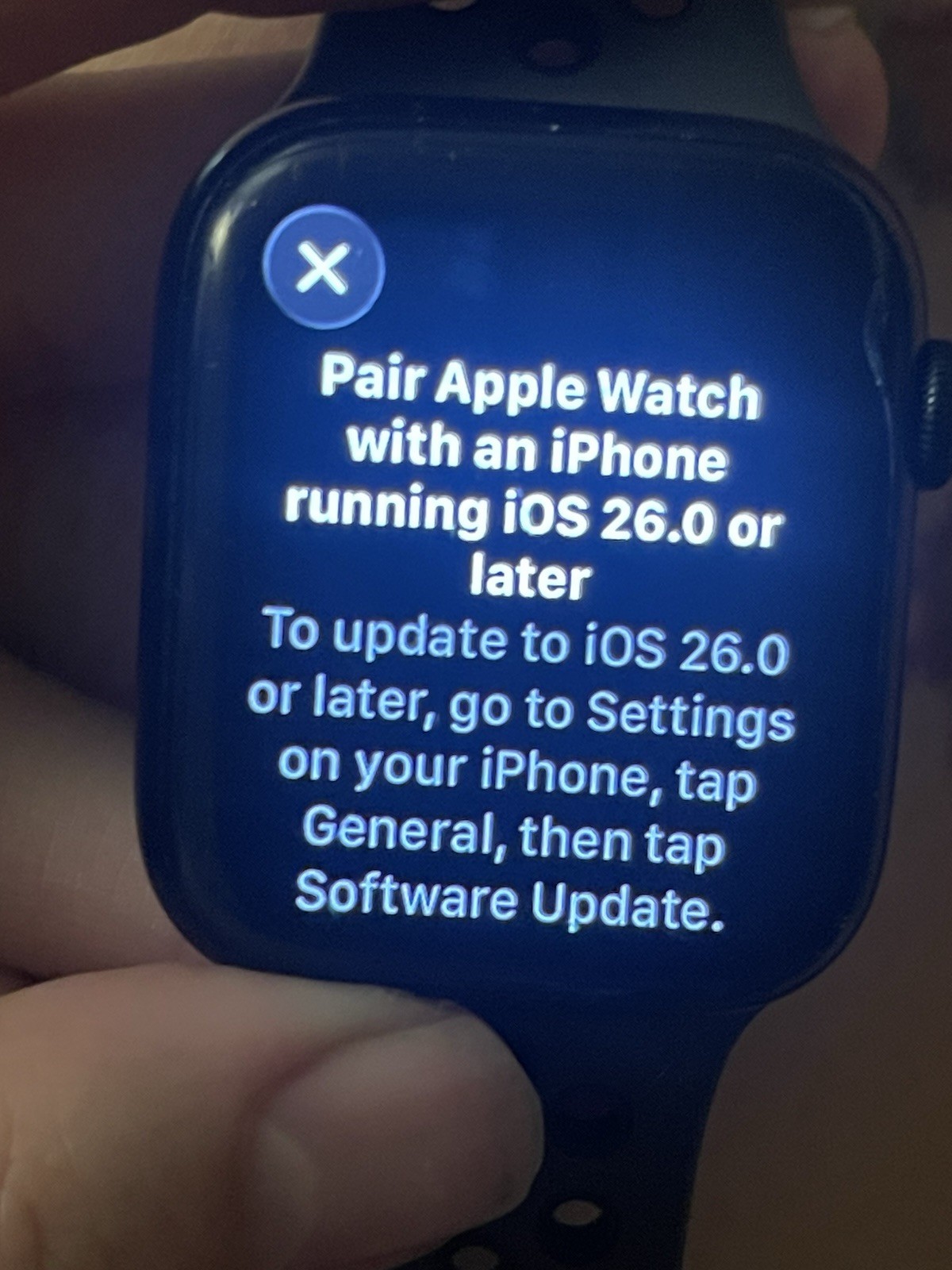 Apple Watch Series 7 45mm GPS Midnight Aluminum Black Sport Band 77% Battery