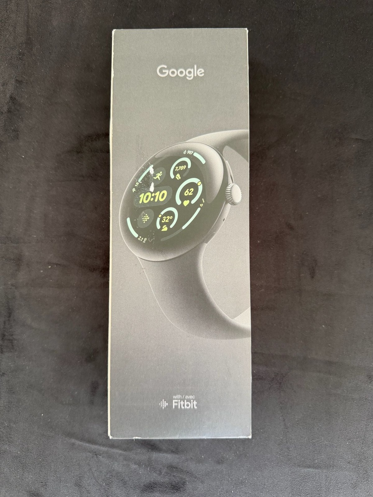 Brand New Google Pixel Watch 3 45mm Wi-Fi Matte Black – Obsidian Band