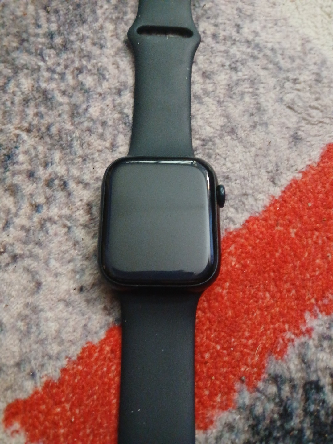Apple Watch Series 9 45mm Aluminum Case with M/L Sport Band – Midnight (GPS)…
