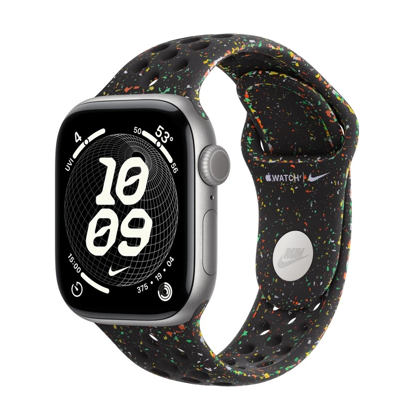 Apple Watch Series 11 42mm GPS Space Gray Case w Black Nike Sport Band M/L