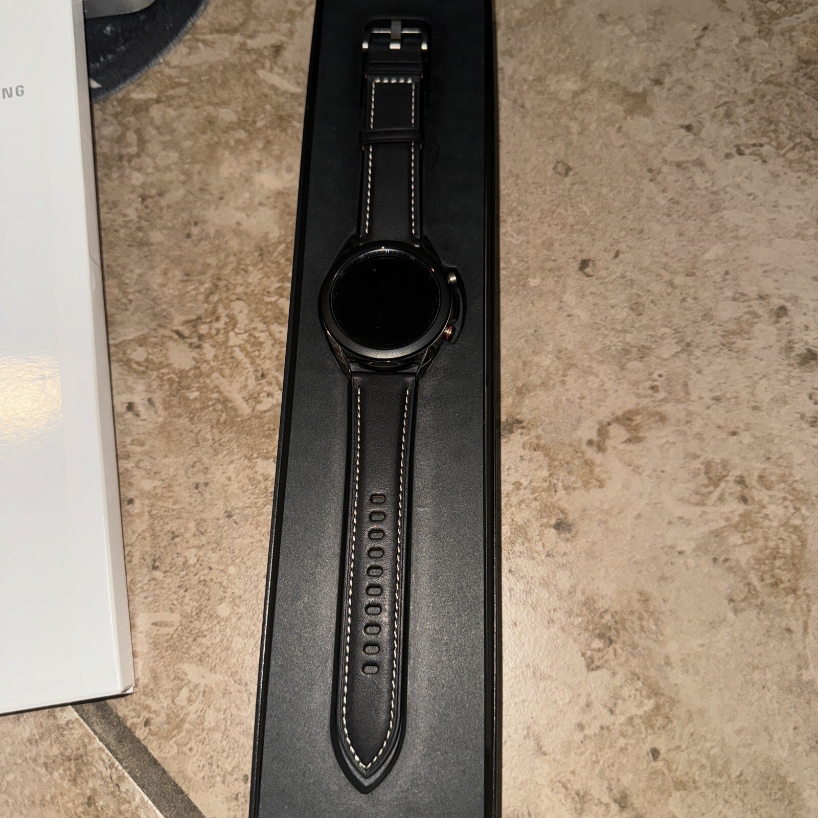 Samsung Galaxy Watch3 SM-R855 41mm Mystic Silver Stainless Steel Case with Black