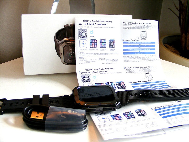 New Military Smartwatch C20 Pro Outdoor (original, Black version)