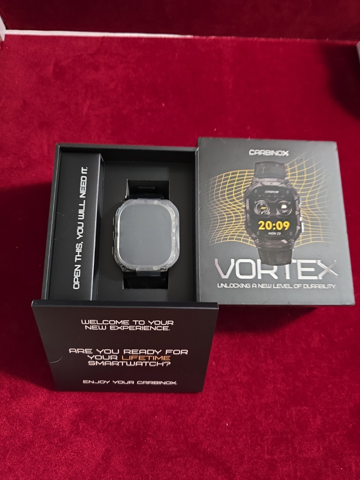 New CARBINOX Vortex Smartwatch Answer/Make Calls, Military-Grade Rugged Fitness