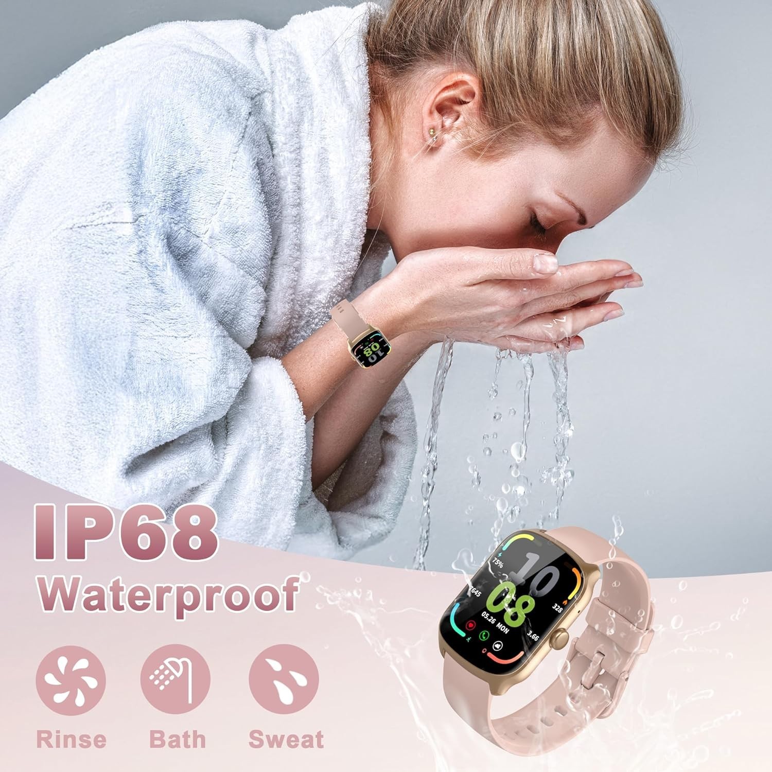 2025 Smart Watch For Men/Women, Waterproof Smartwatch Bluetooth