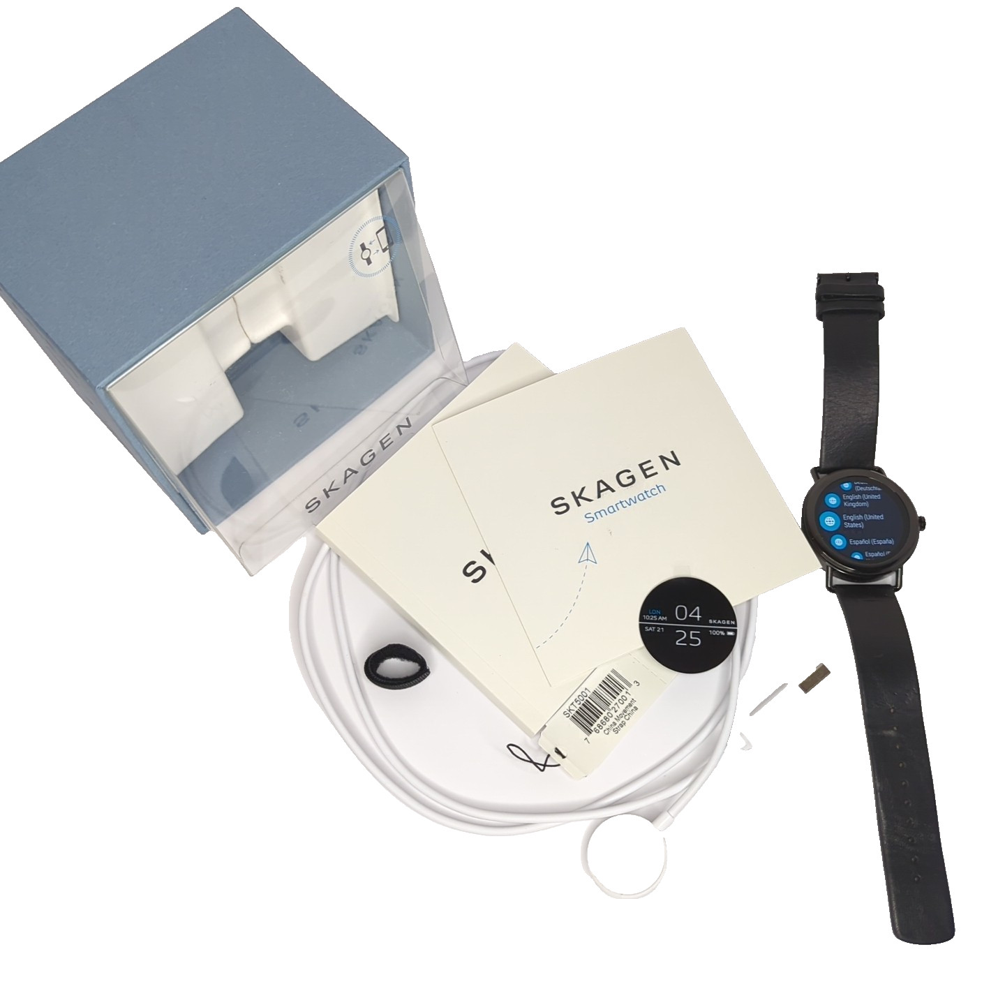 Fossil Skagen Falster 1 Android Wear Smartwatch Black Leather SKT5001 DW5S1
