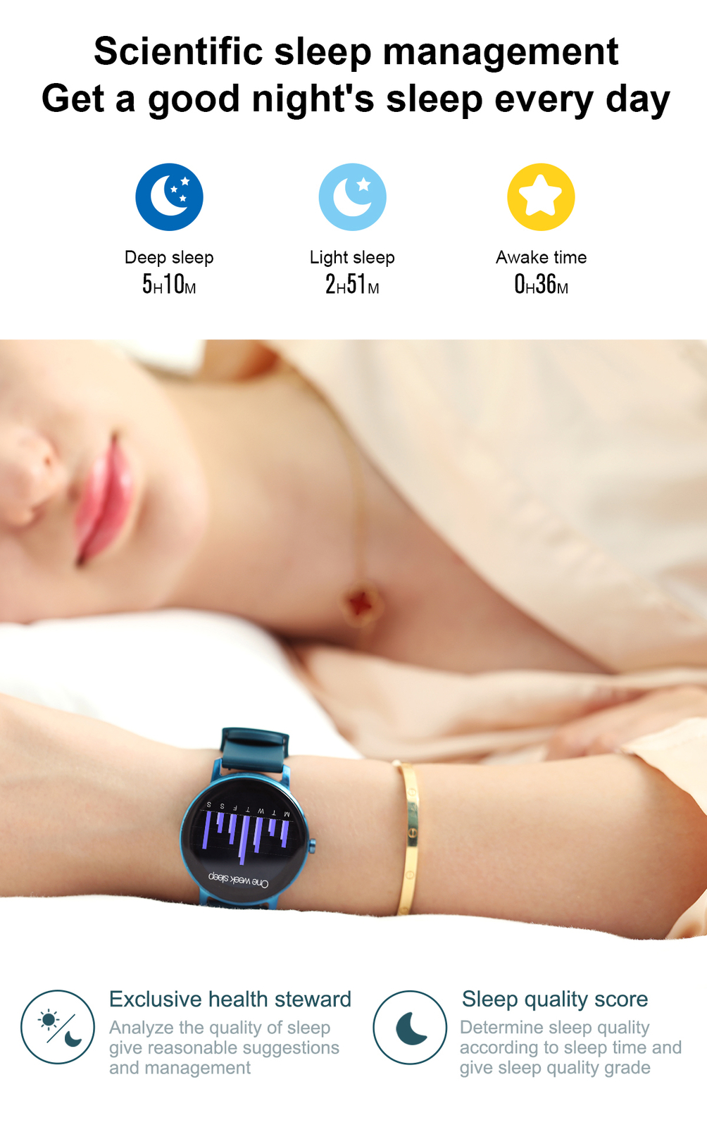 Smart Watch IP67 Waterproof Activity Tracker Bluetooth Call Wristwatch for Phone