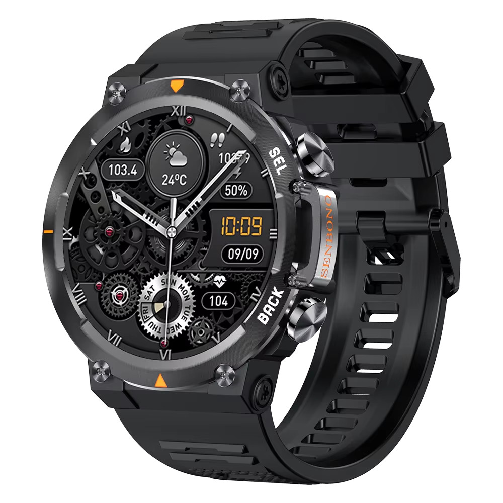 SENBONO MAX18 Smart Watch Men 1.43″ AMOLED HD BT Call AI Voice Fitness Sports