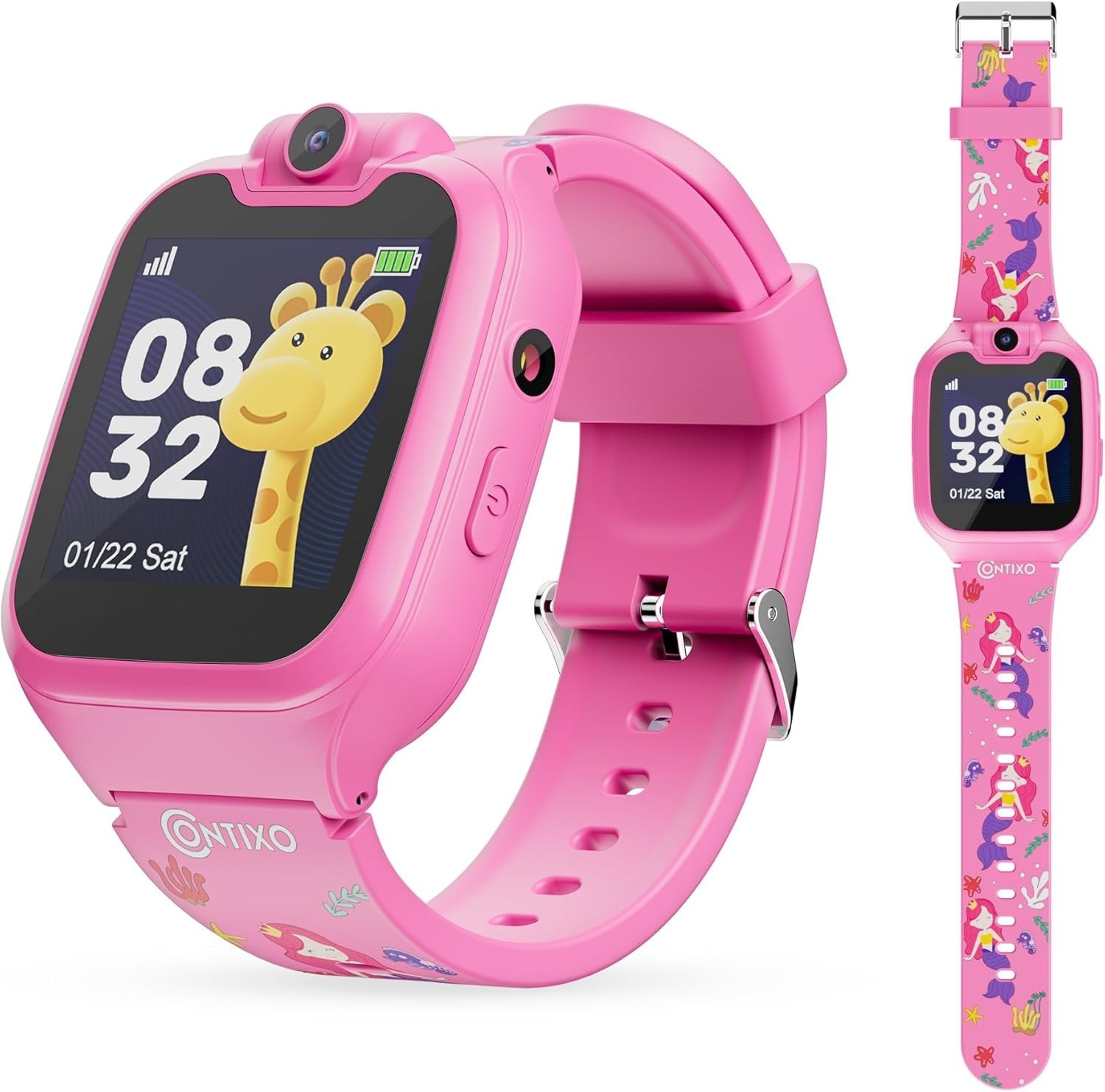 Contixo KW1 Kids Smart Watch Camera HD Touch Screen Pink