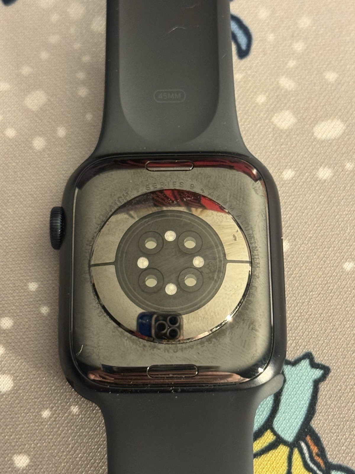 Apple Watch Series 9 GPS 45mm Midnight Aluminum Case, Midnight Sport Band S/M