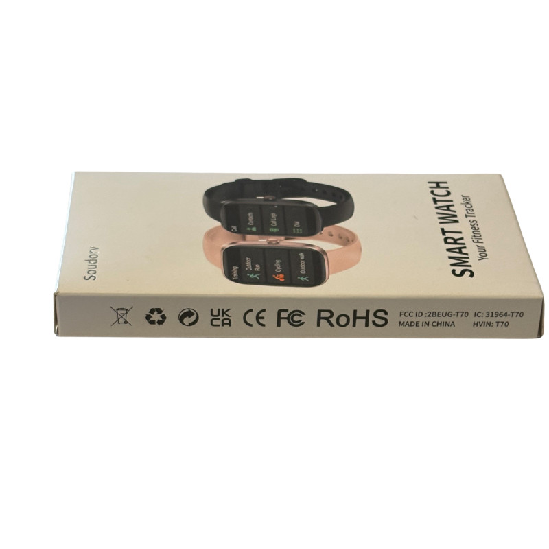 Soudorv Black Smart Watch (Answer/Make Call) 1.91″ T70 Pedometer IP68 Waterproof