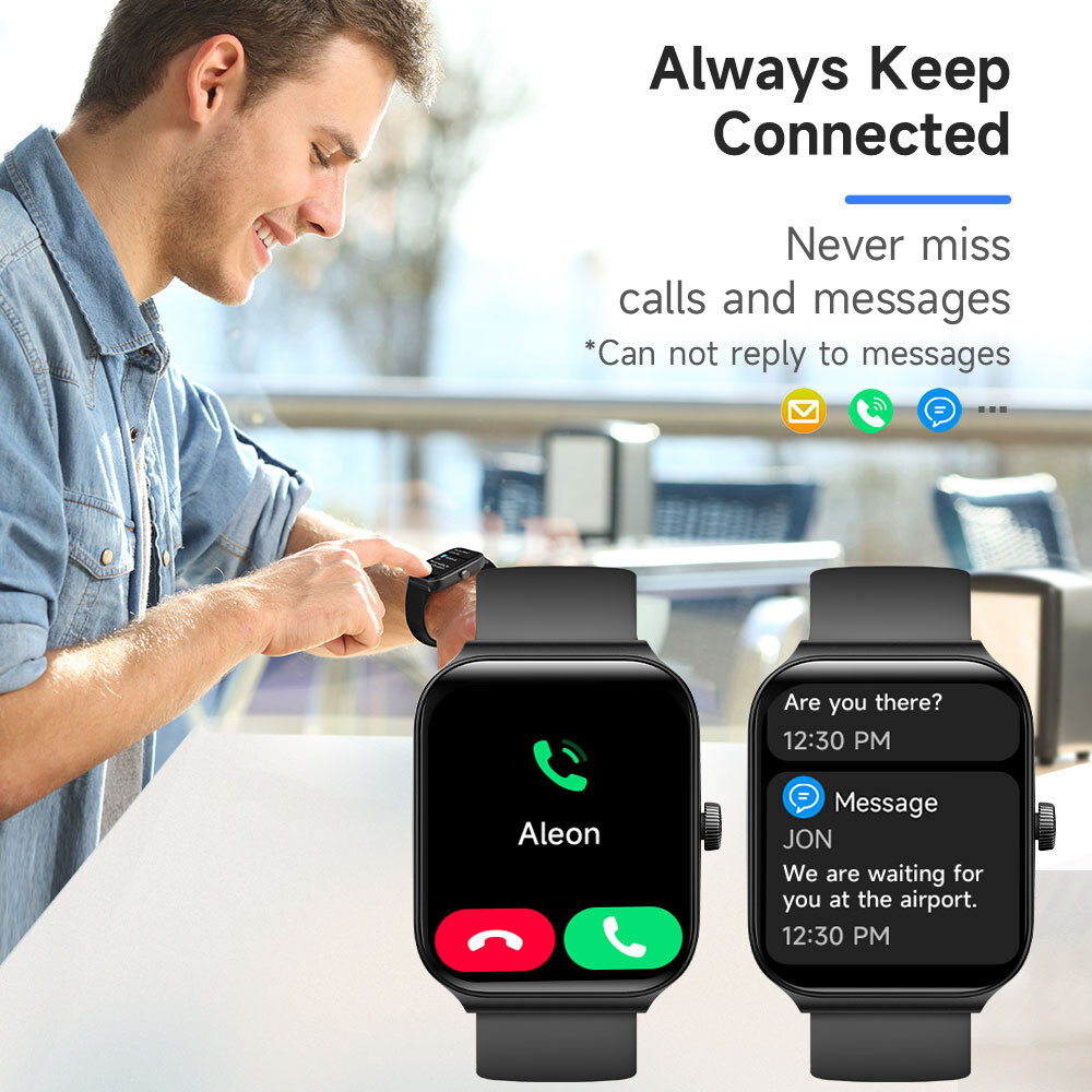 2025 Smart Watch For Men/Women, Waterproof Smartwatch Bluetooth iPhone Samsung