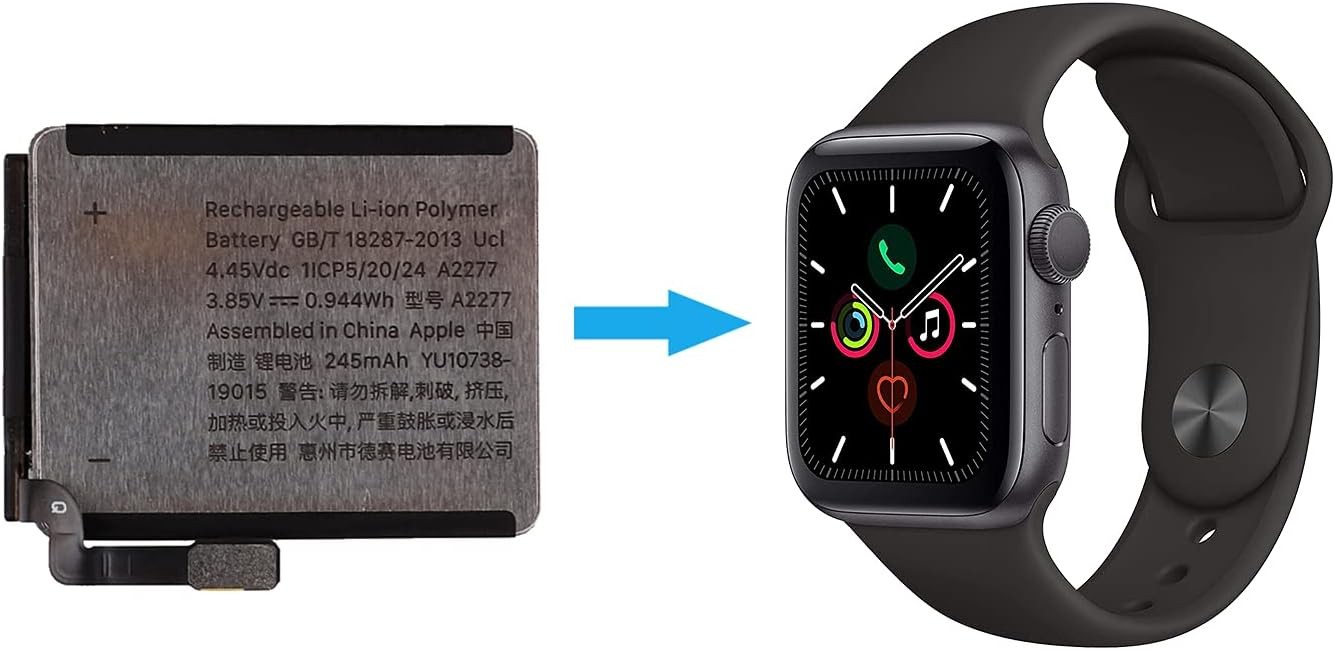 A2277 Battery Compatible with Apple Watch Series 5 iWatch SE 40mm with Repair