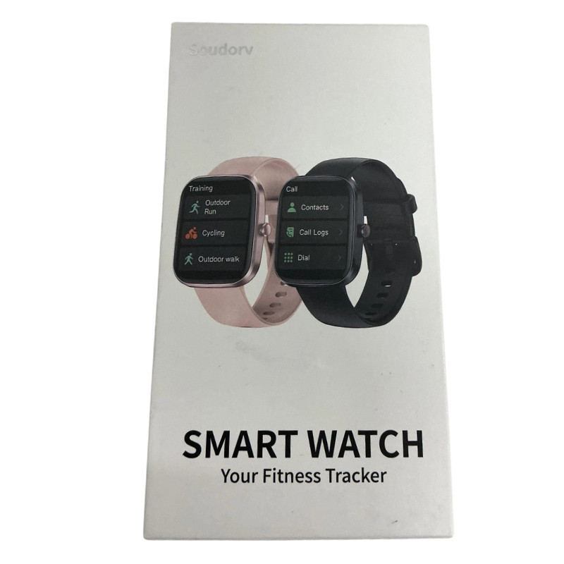Soudorv Black Smart Watch (Answer/Make Call) 1.91″ T70 Pedometer IP68 Waterproof