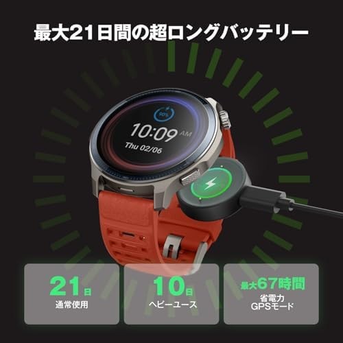 Amazfit Balance 2 Smartwatch Multi-Sports Sapphire Glass Golf Function F/S Track