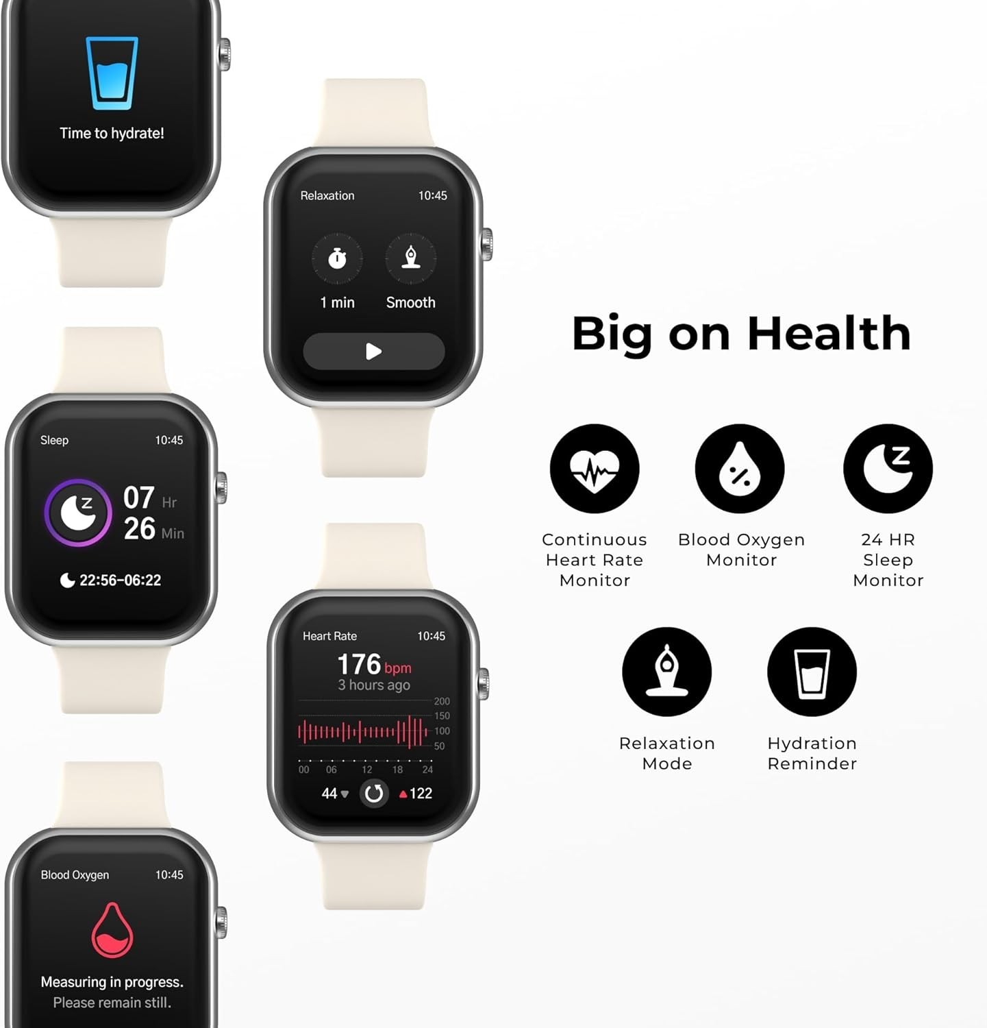 NEW iTouch AIR 5 Smartwatch-1.85″ AMOLED Display, BT Calling, 100+ Sports Modes