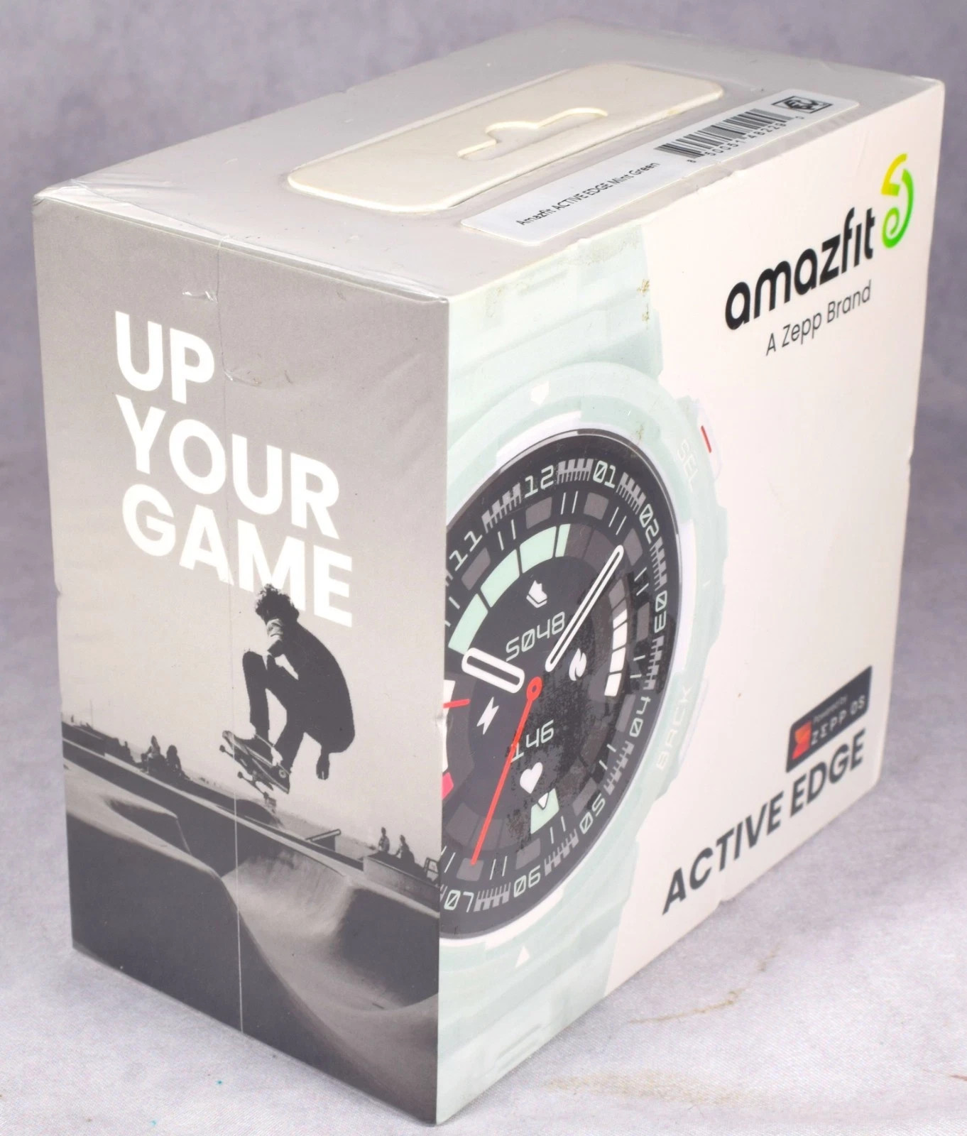 NEW Amazfit A2212 Active Edge Smartwatch, Mint Green, NEW / Small Tear In Seal