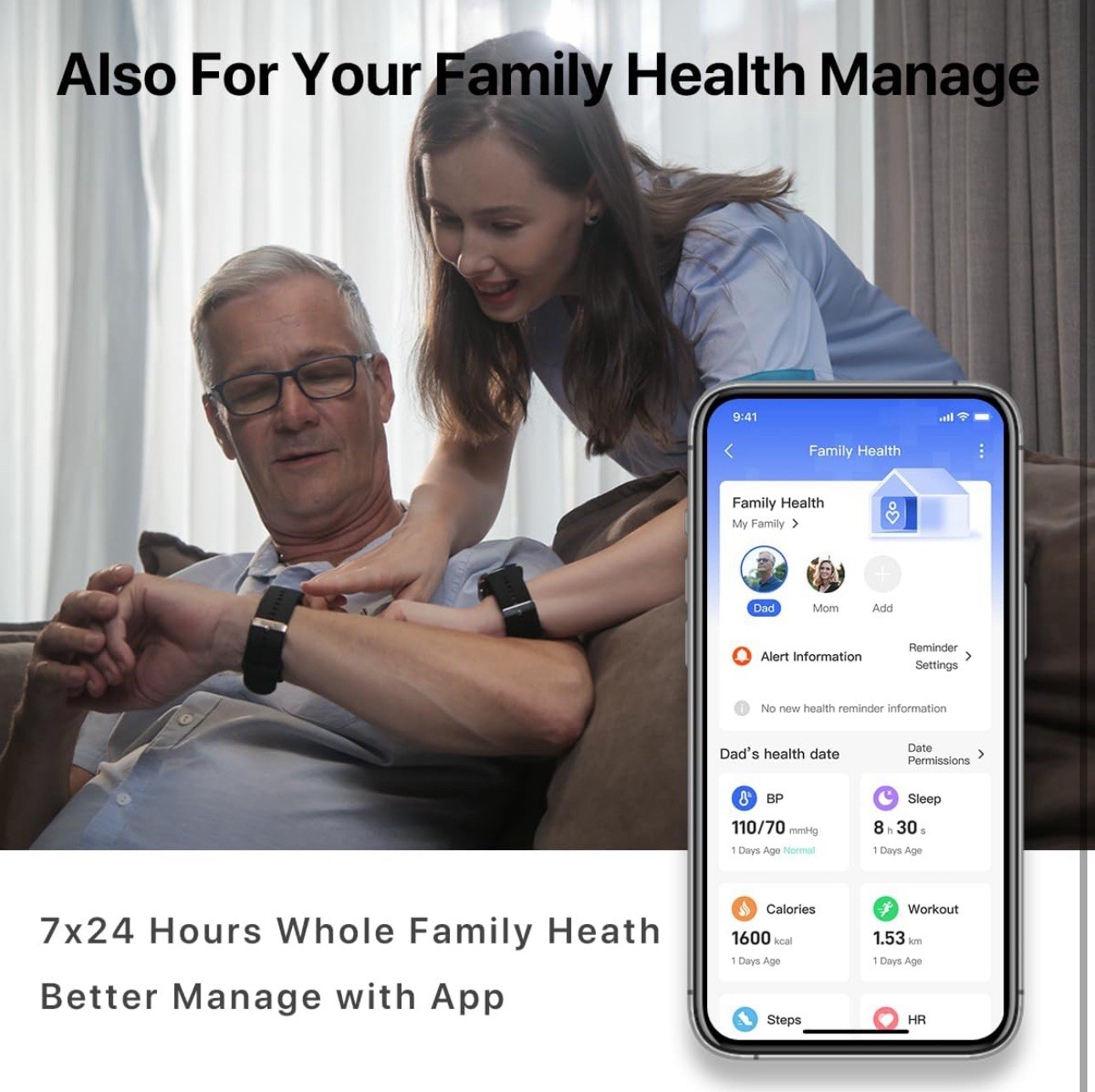 Yhe BP Doctor Model Y006YM Smart Watch – Bright Silver For IOS And Android