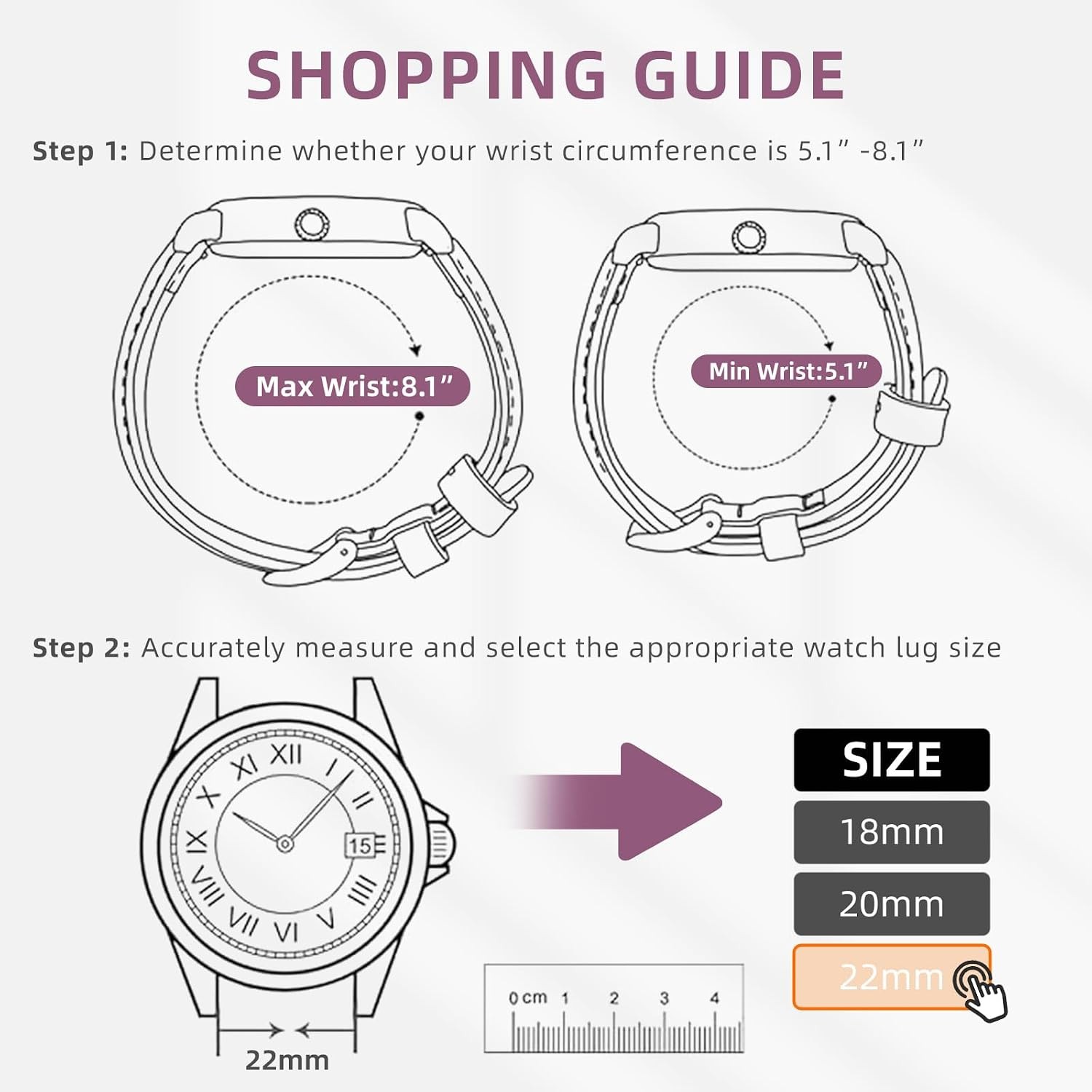 22mm Breathable Strap Compatible with M6 Ultra/A2 PRO