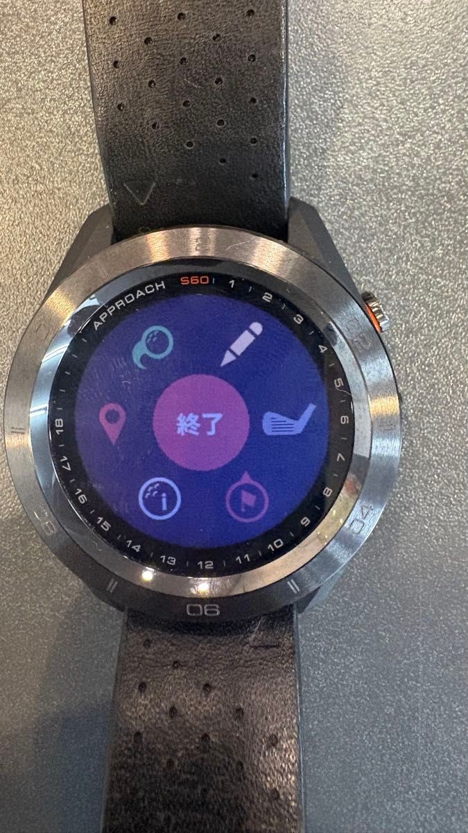 GARMIN Approach S60 Premium Golf GPS Watch 1.2in Touchscreen Used