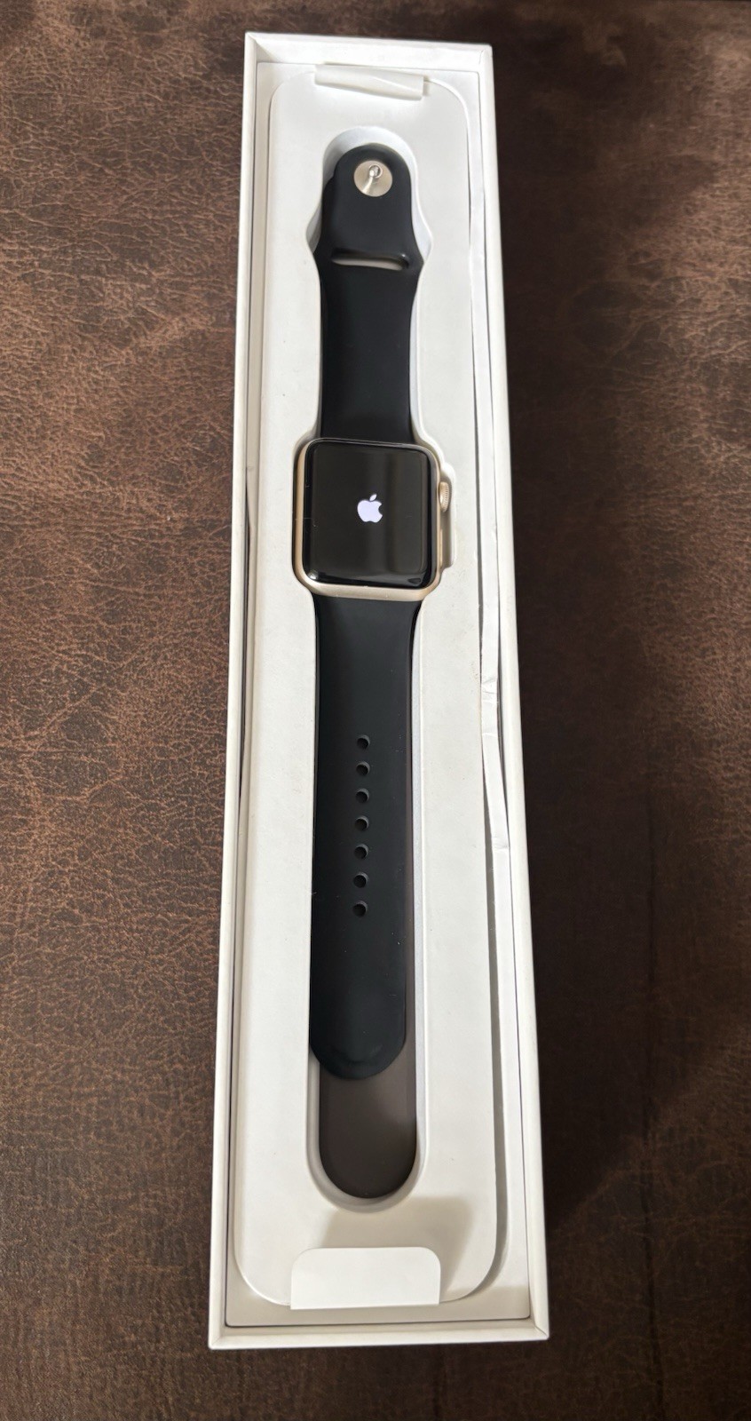 Apple Watch Series 2 42mm Gold Aluminum A1758 For Parts or Repair Locked