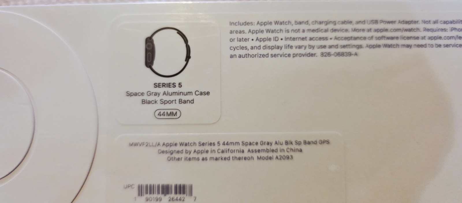 Apple Watch Series 5 Space Gray Aluminum (GPS + Cellular) 44mm *New, Sealed