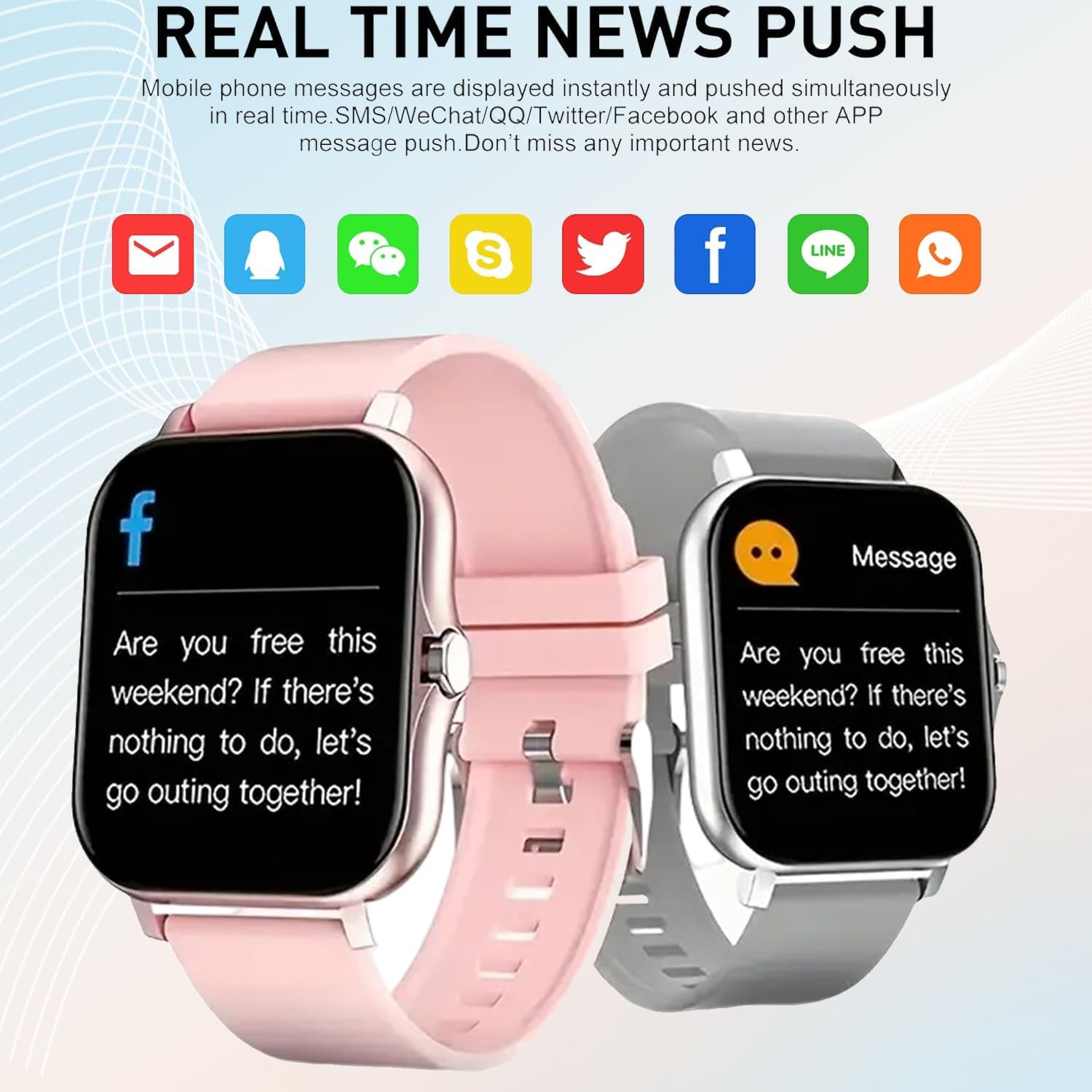 Smart Watch, 1.83″ Upgraded Full Touchscreen Smart Watch for Android Iphones wit