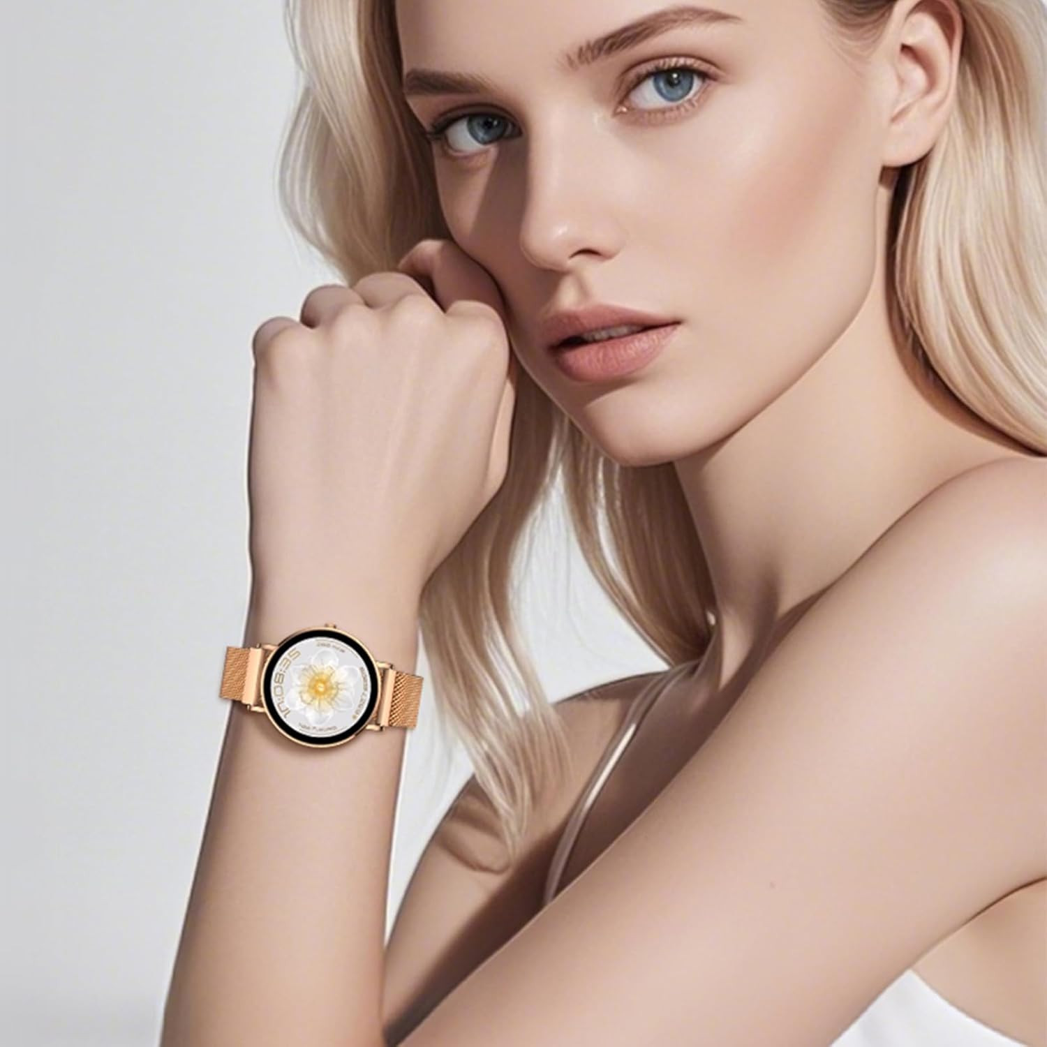 Smart Watch for Women 1.32″ Fitness Tracker Watch 7.7Mm Ultra Thin Design Answer