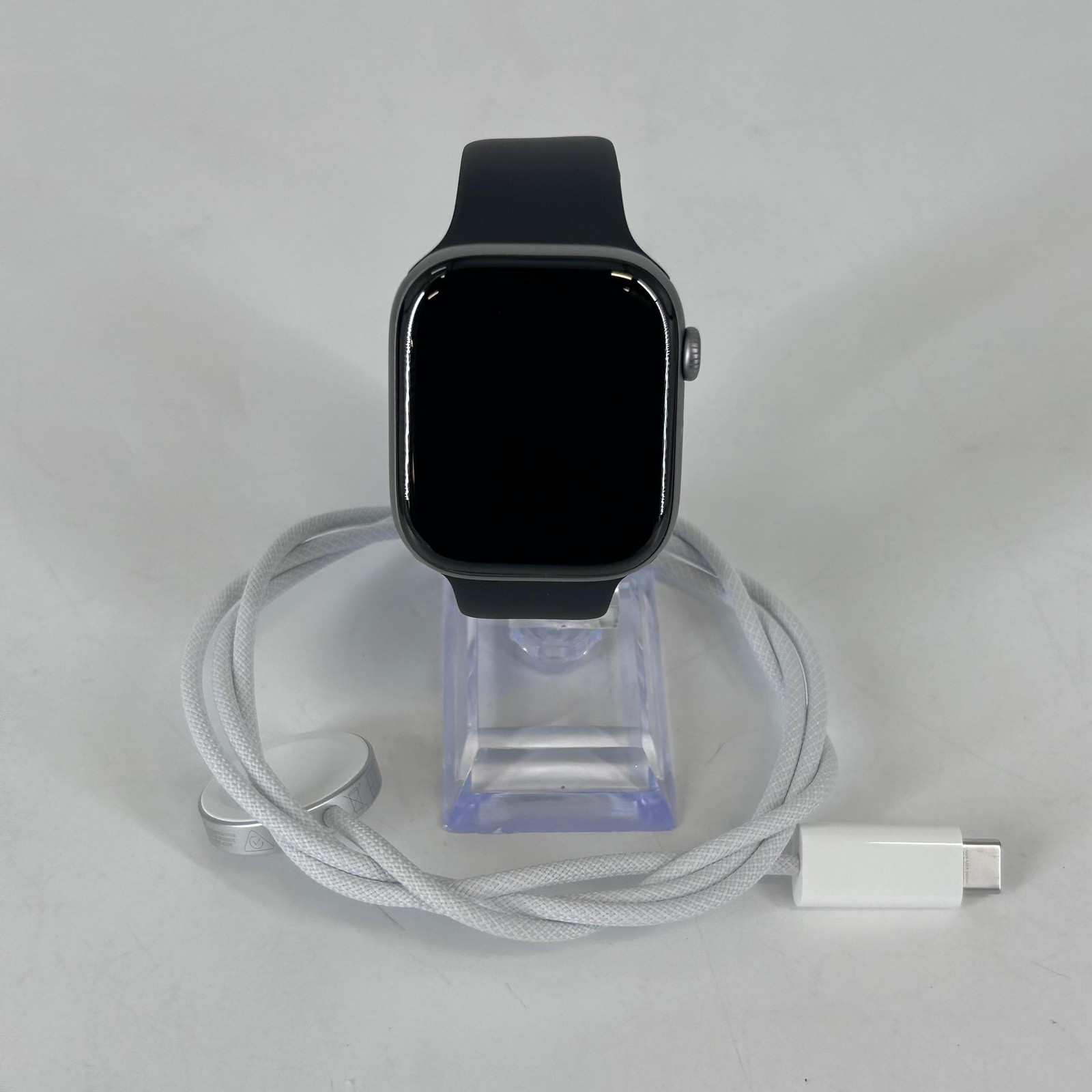 Apple Watch (Series 11) 46mm Silver Aluminum (LTE) w/ Black Sport – Excellent