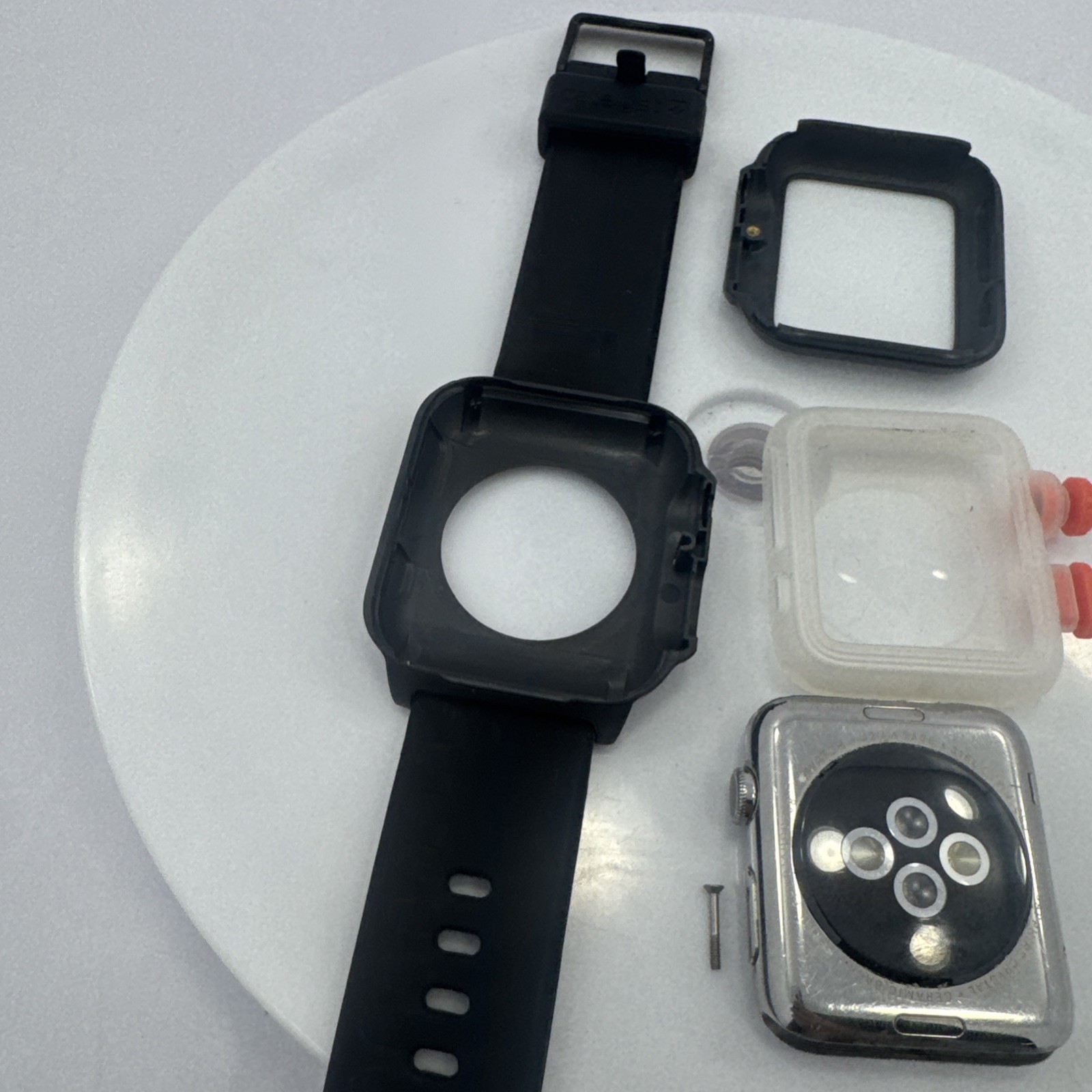 42mm 316L Steel Sapphire Crystal Retina Display Ceramic Back Catalyst case band