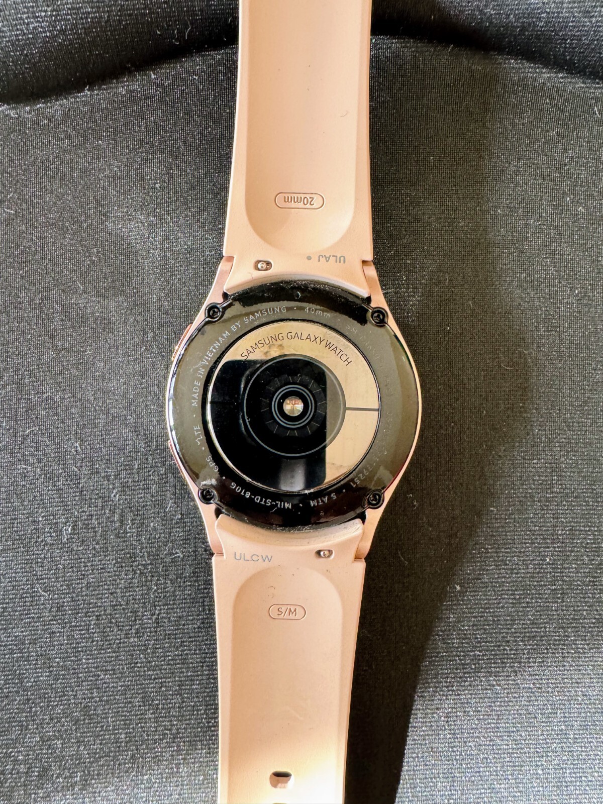 Samsung Galaxy Watch4 SM-R860 40mm Aluminum Case with Sport Band – Pink Gold…