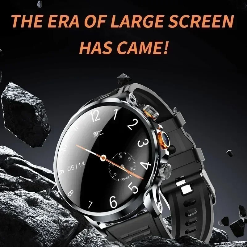 4G Android Smart Watch GPS Heart Rate Monitor HD Camera 1.95″ SIM WiFi Call NEW