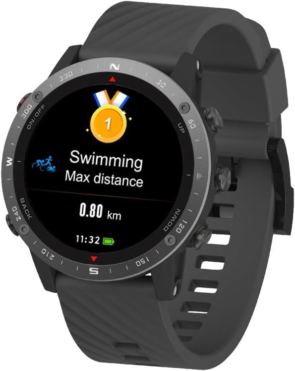 SUNROAD G5 Pro GPS Sports Watch AMOLED Fitness Tracker Running Swimming Climb…