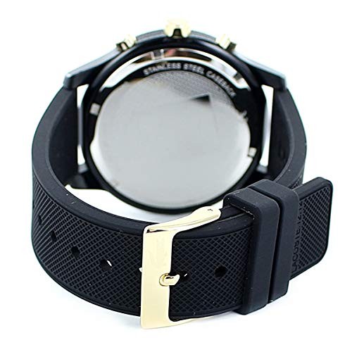LACOSTE Men’s and Women’s L.12.12 Chronograph Watch Gold and Black 2011012