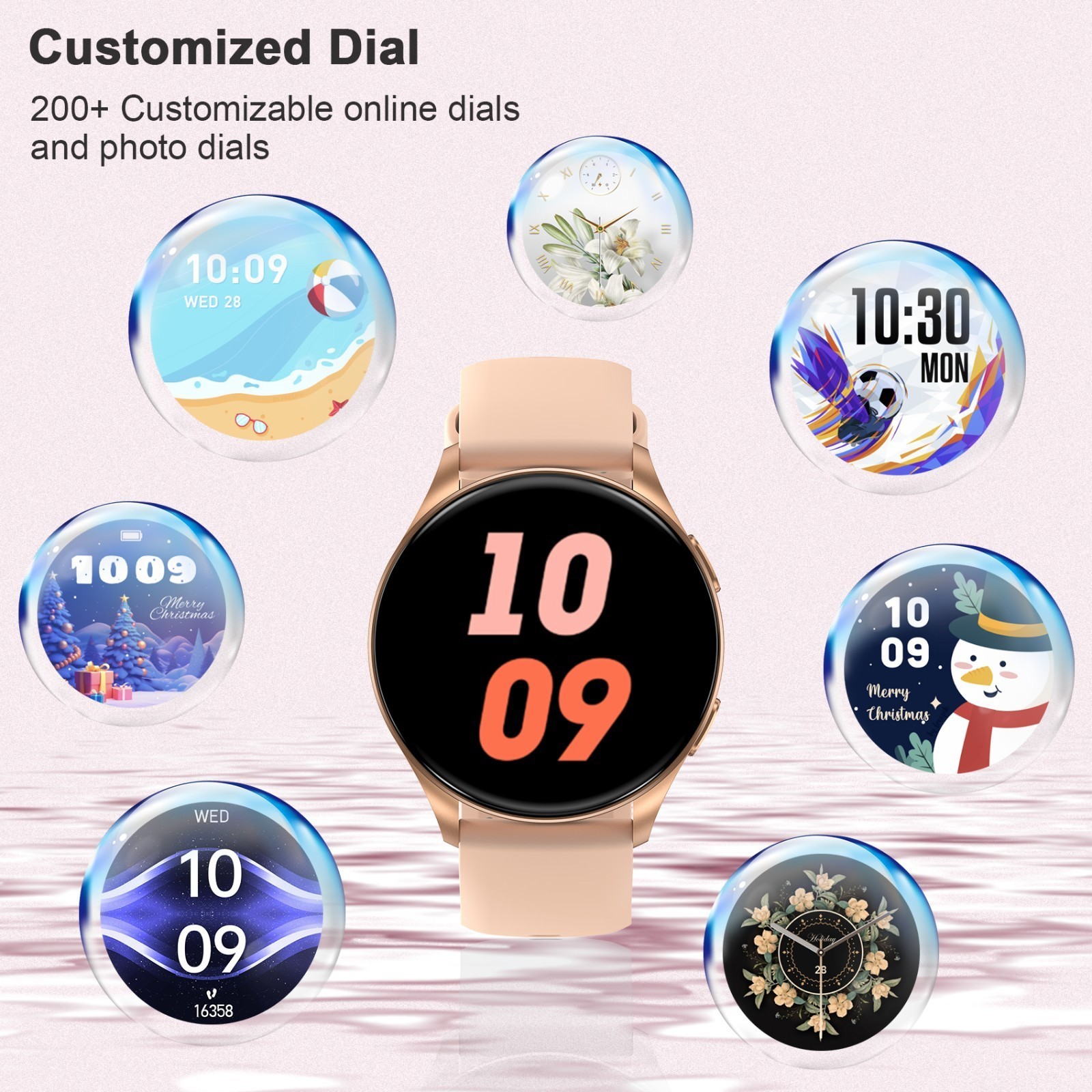 1.43” AMOLED Smart Watch for Women, Answer/Make Call Fitness Tracker Pedometer