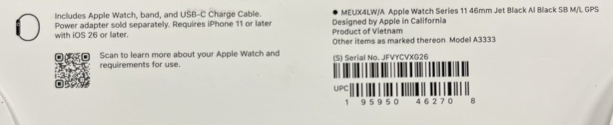 Apple Watch Series 11 46mm A3333 (PD4057785)