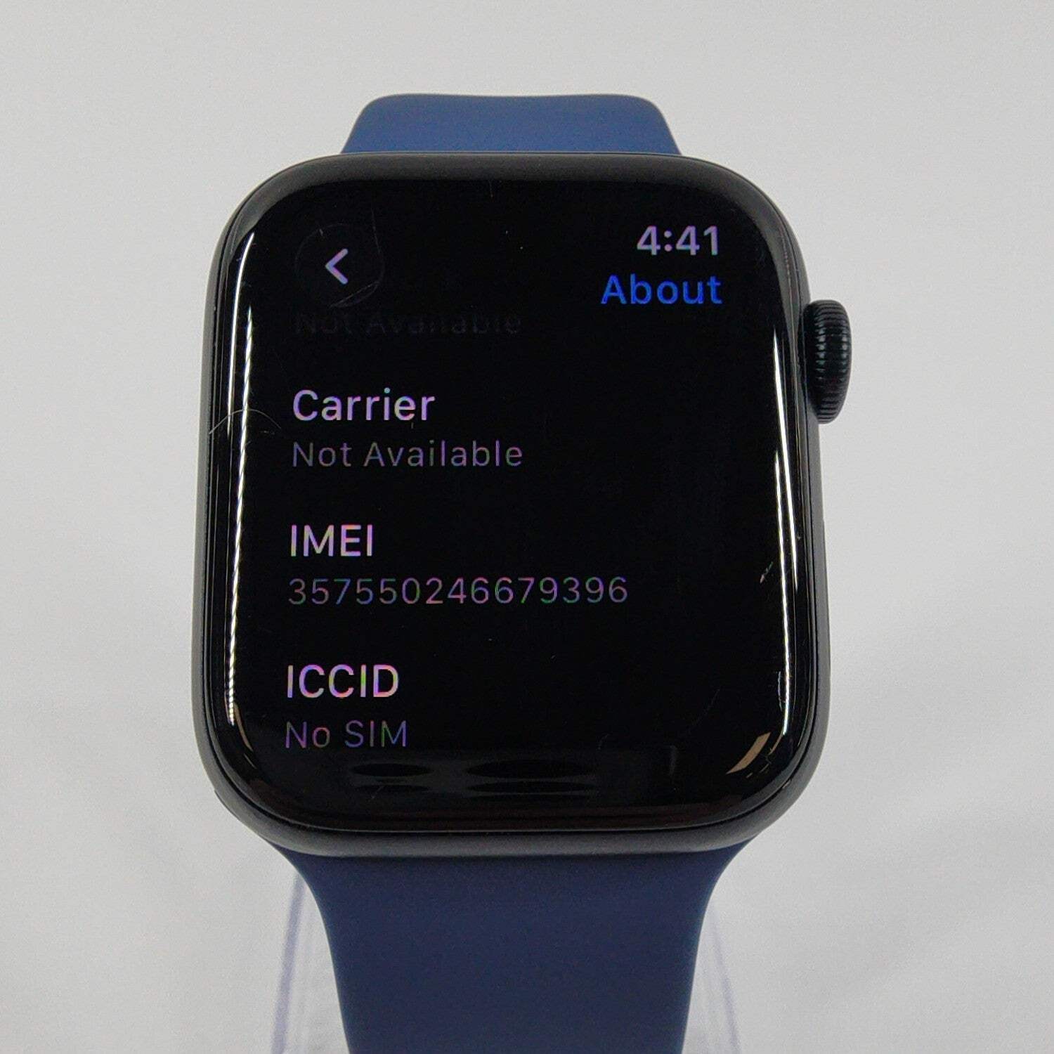 GPS Only Apple Watch SE 3 44MM Midnight Aluminum Denim Sport Band MEPJ4LW/A